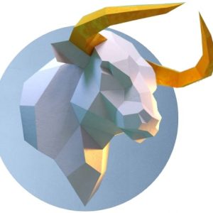 دیوارکوب سر گاو نر
