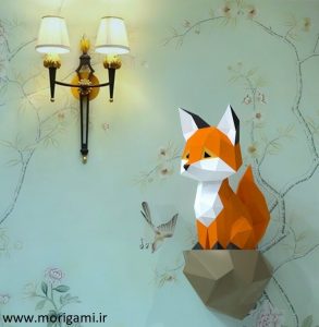 روباه روی صخره