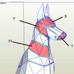 DXF سگ نشسته نژاد دوبرمن فلزی بهمراه نقشه ساخت