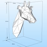 PDF سر زرافه (دیوارکوب)