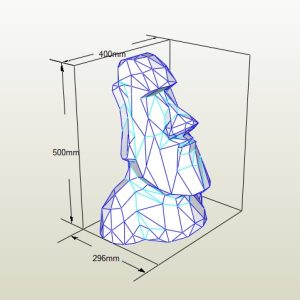 مجسمه موآی (فایل DXF برای برش لیزری و ساخت با فلزی)