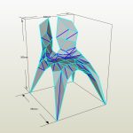 DXF صندلی فلزی بهمراه نقشه ساخت