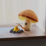 PDF مجسمه قارچ و کمپ و آتش (Mushroom and campfire)
